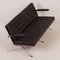 Model 1042 3-Seater Sofa in Black Leather by Artimeta, 1960s, Image 5