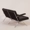 Model 1042 3-Seater Sofa in Black Leather by Artimeta, 1960s 9