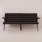 Model 1042 3-Seater Sofa in Black Leather by Artimeta, 1960s, Image 3