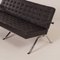 Modell 1042 3-Sitzer Sofa aus schwarzem Leder von Artimeta, 1960er 10