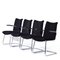 3014 Cantilever Armchairs by Toon De Wit for De Wit, 1950s, Set of 4, Image 1