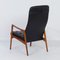 Danish Armchair in Teak and Black Leatherette, 1970s 5