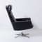 Sedia Swivel Chair in Black Leather attributed to Horst Brüning for Cor, 1960s, Image 7