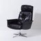 Sedia Swivel Chair in Black Leather attributed to Horst Brüning for Cor, 1960s, Image 10