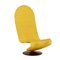 Yellow 123 Chair by Verner Panton for Fritz Hansen, 1970s 1