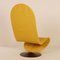 Silla 123 en amarillo de Verner Panton para Fritz Hansen, años 70, Imagen 4