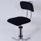 132 Desk Chair in New Black Manchester Rib by Fana Metaal, 1950s 9