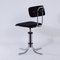 132 Desk Chair in New Black Manchester Rib by Fana Metaal, 1950s, Image 8