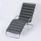 Mr Chaise Lounge in Green Leather by Mies Van Der Rohe for Knoll, 2000s, Image 3