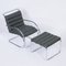 Mr Lounge Chair with Hocker by Mies Van Der Rohe for Knoll, 2000s, Set of 2 2