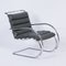 Mr Lounge Chair with Hocker by Mies Van Der Rohe for Knoll, 2000s, Set of 2 5