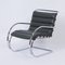 Mr Lounge Chair with Hocker by Mies Van Der Rohe for Knoll, 2000s, Set of 2 9