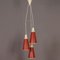 Lámpara colgante Perfupux en rojo de N. Hiemstra para Hiemstra Evolux, años 50, Imagen 6