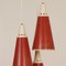 Red Perfupux Pendant by N. Hiemstra for Hiemstra Evolux, 1950s 7