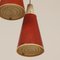 Lámpara colgante Perfupux en rojo de N. Hiemstra para Hiemstra Evolux, años 50, Imagen 11