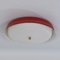 Red Ceiling Lamp by Bent Karlby for Indoor Lamps, 1960s 4