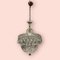 Lámpara colgante vintage de cristal, años 40, Imagen 7