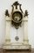 Louis XVI Temple Clock in White Statuary Marble and Gilded Bronze, 1730 2