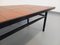 Vintage Modernist Coffee Table in Terracotta and Black Metal, 1960s 11