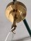 Lámpara de araña italiana Mid-Century con forma de globo de cristal de Murano con detalles de latón, años 70, Imagen 13