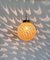 Mid-Century Italian Murano Glass Globe Chandelier with Brass Details, 1970s, Image 10