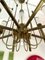 Italian Brass and Glass Tube Chandelier from Sciolari, 1960s, Image 4
