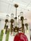 Italian Brass and Glass Tube Chandelier from Sciolari, 1960s, Image 5