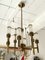 Italian Brass and Glass Tube Chandelier from Sciolari, 1960s 1