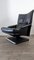 Armchair Lounge Chair 6500 in Leather Black by Rolf Benz, Image 1