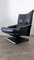 Armlehnstuhl Lounge Chair 6500 in Leder Schwarz von Rolf Benz 1