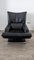 Armchair Lounge Chair 6500 in Leather Black by Rolf Benz 2