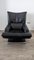 Poltrona Lounge Chair 6500 in pelle nera di Rolf Benz, Immagine 2