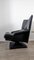 Armchair Lounge Chair 6500 in Leather Black by Rolf Benz 17