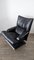 Armlehnstuhl Lounge Chair 6500 in Leder Schwarz von Rolf Benz 6