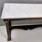 Neoclassical Style Walnut Console with Rectangular Carrara Marble Top, Italy, 1940s, Image 12