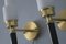 Vintage Swedish Brass & Glass Sconces by C.E. Fors for Ewa Varnamo, Set of 2 2