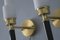 Vintage Swedish Brass & Glass Sconces by C.E. Fors for Ewa Varnamo, Set of 2, Image 2