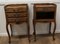 French Cherry Wood Bedside Cabinets, 1890s, Set of 2 1
