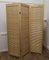 French Blonde Beech Louvered Screen Room Divider, 1960s 5