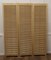 French Blonde Beech Louvered Screen Room Divider, 1960s, Image 2