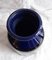Vaso vintage in ceramica blu e antracite, anni '70, Immagine 3
