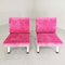 Vintage Armchairs in Fuchsia Velvet, 1960s, Set of 2 7