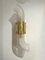 Italian Murano Glass and Brass Chain Sconces attributed to Aldo Nason for Mazzega, 1970s, Set of 2, Image 4