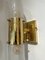 Italian Murano Glass and Brass Chain Sconces attributed to Aldo Nason for Mazzega, 1970s, Set of 2 9