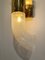 Italian Murano Glass and Brass Chain Sconces attributed to Aldo Nason for Mazzega, 1970s, Set of 2, Image 5