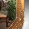 Espejo de pared grande de madera dorada, años 70, Imagen 6