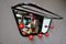 Vintage Mirror with Built-In Coat Rack, 1950s, Image 2