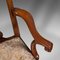 Englischer Georgian Revival Chippendale Elbow Chair aus Nussholz, 1860er 6
