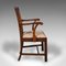 Englischer Georgian Revival Chippendale Elbow Chair aus Nussholz, 1860er 3