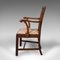 Englischer Georgian Revival Chippendale Elbow Chair aus Nussholz, 1860er 4